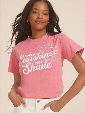 Maurices XXL spread Sunshine Relaxed fit tee